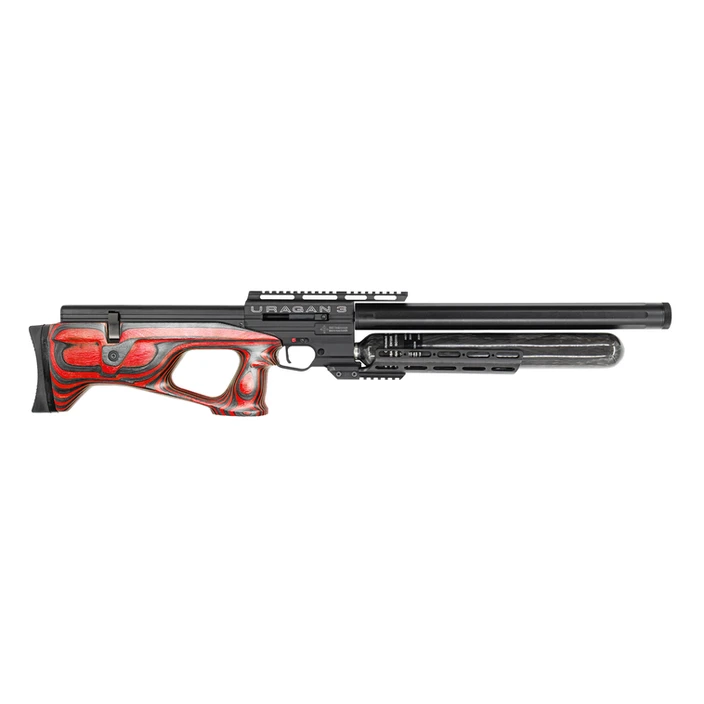 AGT URAGAN 3 Red Laminate PCP Bullpup Air Rifle - Image 3