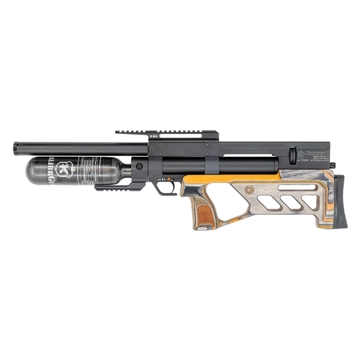KalibrGun Cricket 2 Tactical Lava Orange Laminate PCP Air Rifle - Image 3